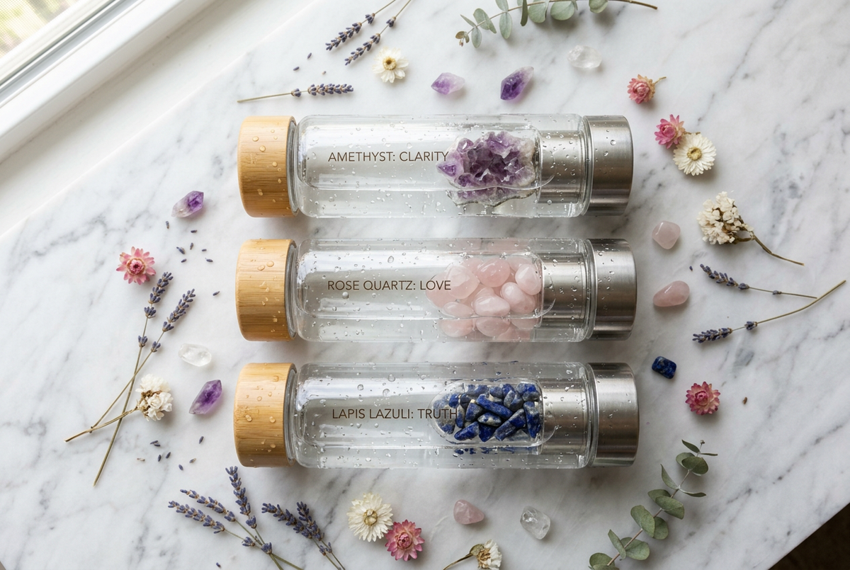 Crystal Water Bottles: How to Infuse Your Water with Healing Energy
