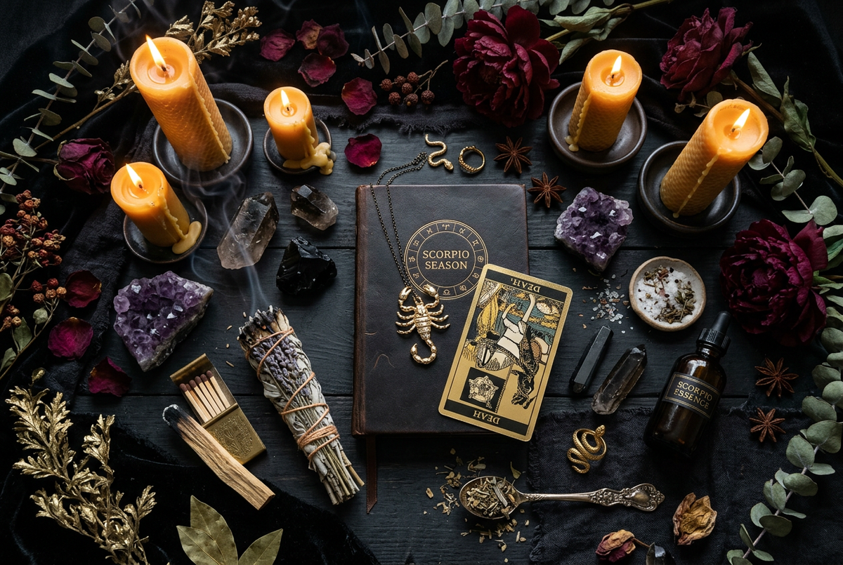 Scorpio Season Essentials: Crystals, Candles & Rituals