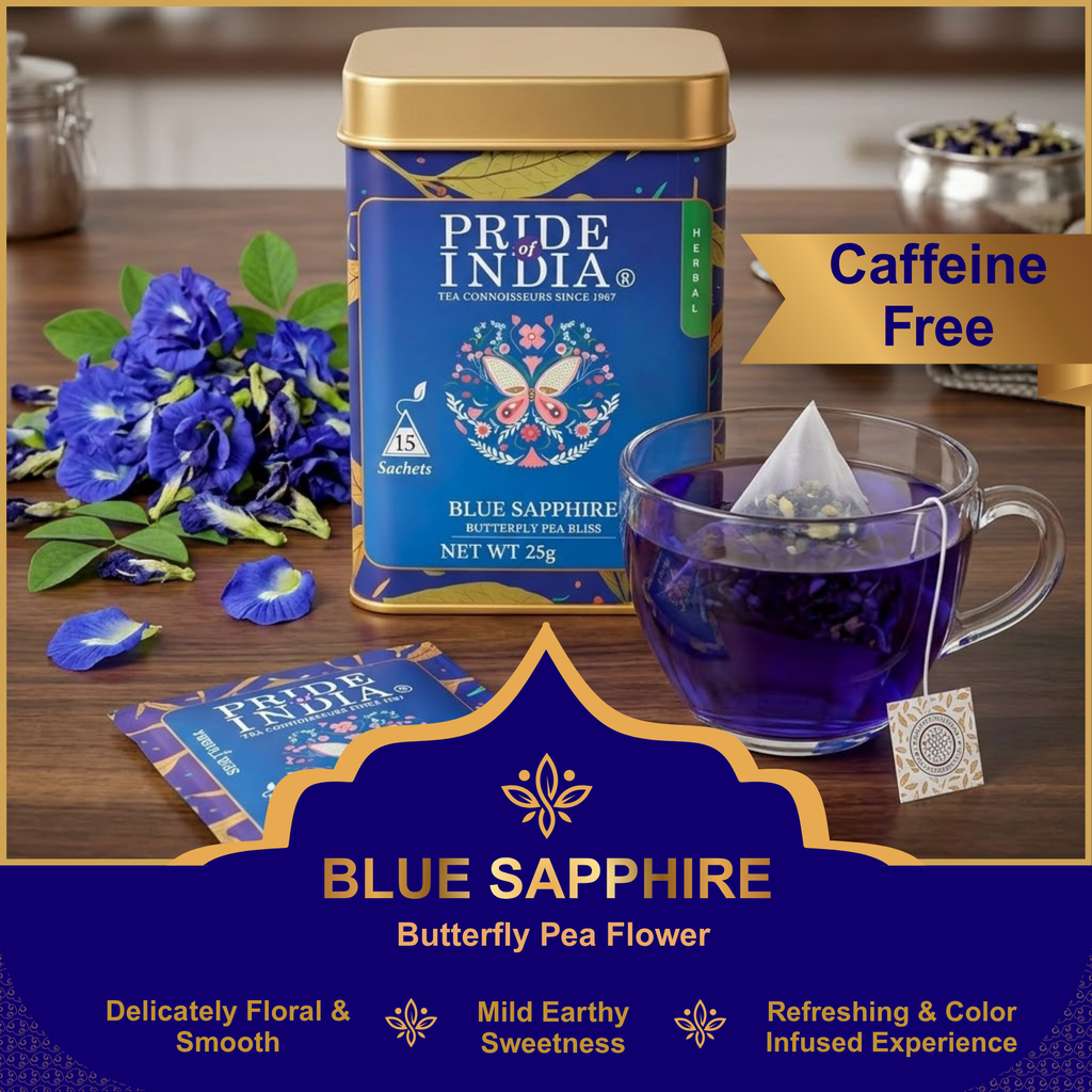 Blue Sapphire Butterfly Pea Bliss Tea – Color-Changing Herbal Tea