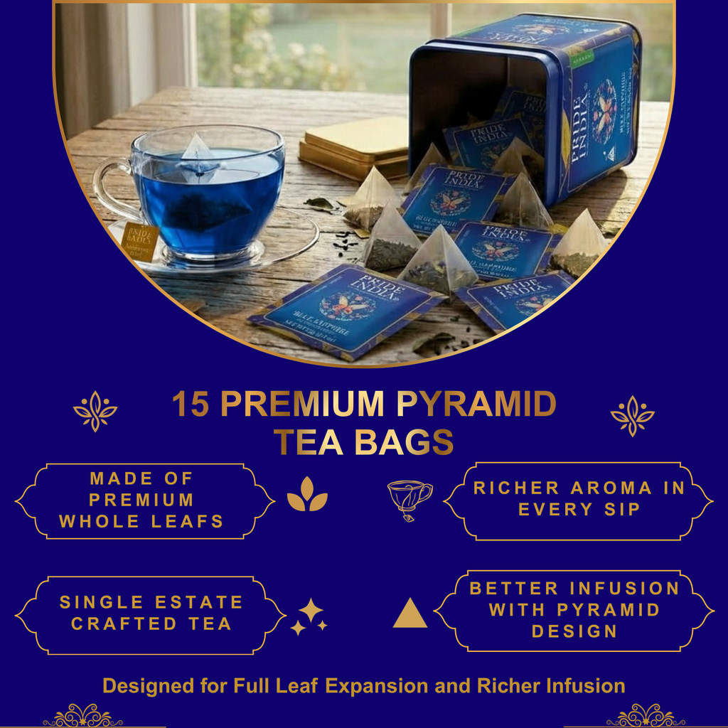 Blue Sapphire Butterfly Pea Bliss Tea – Color-Changing Herbal Tea
