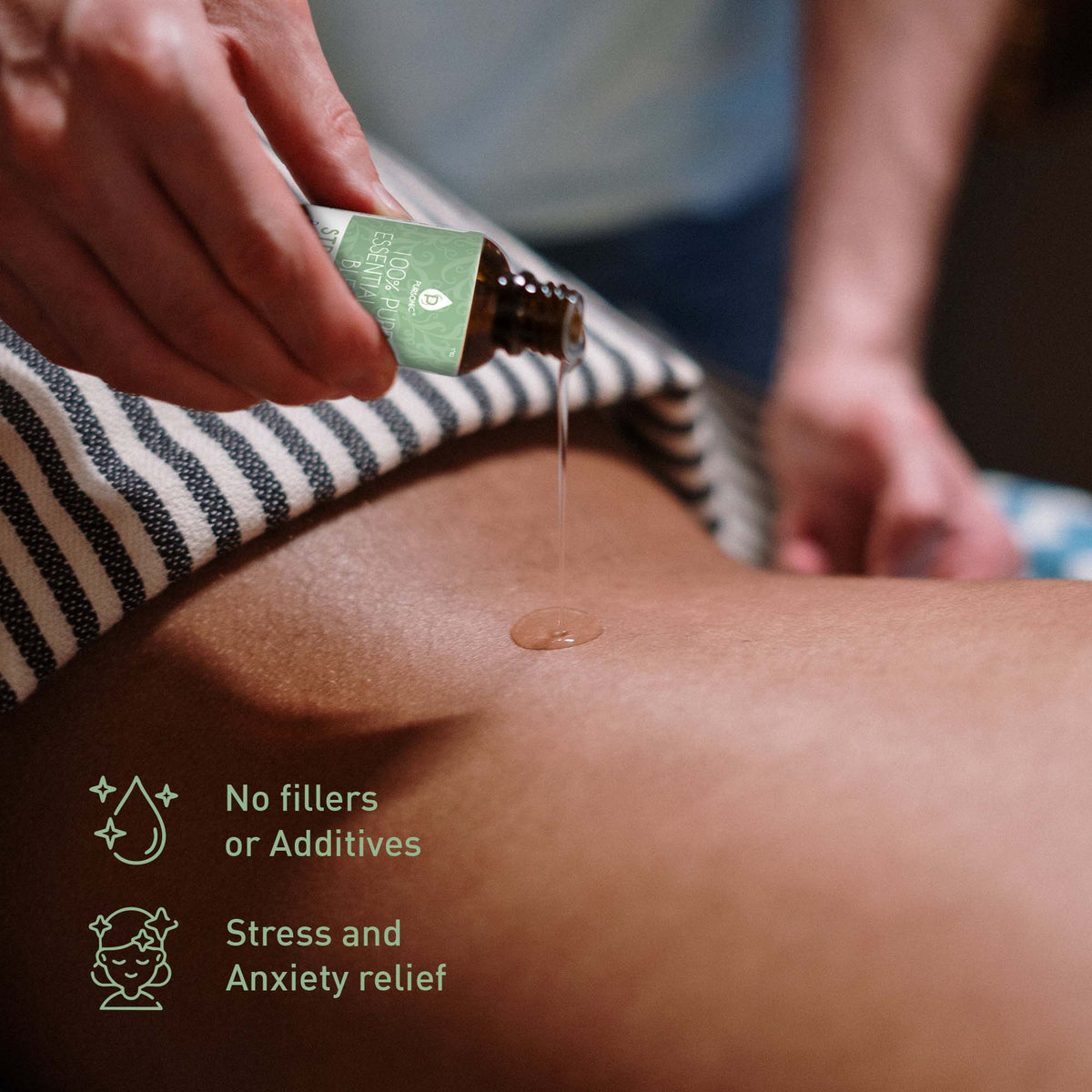 Pursonic Aromatherapy Bliss Bundle: Lava Stone Bracelet + Blended Essential Oils