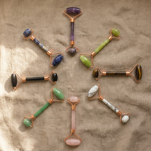 Crystal Face Rollers – Warm Background
