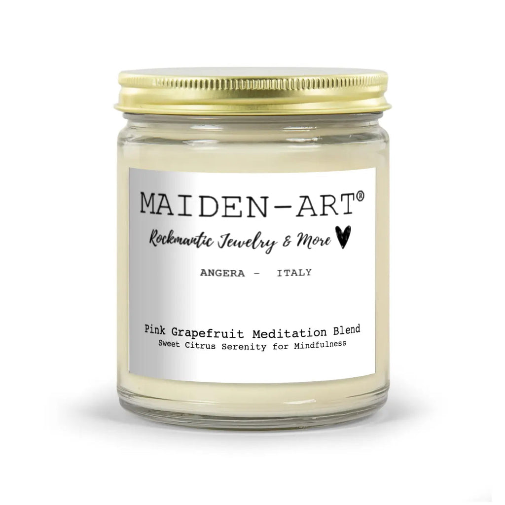 Pink Grapefruit Meditation Candle – Uplifting Aromatherapy Soy Candle