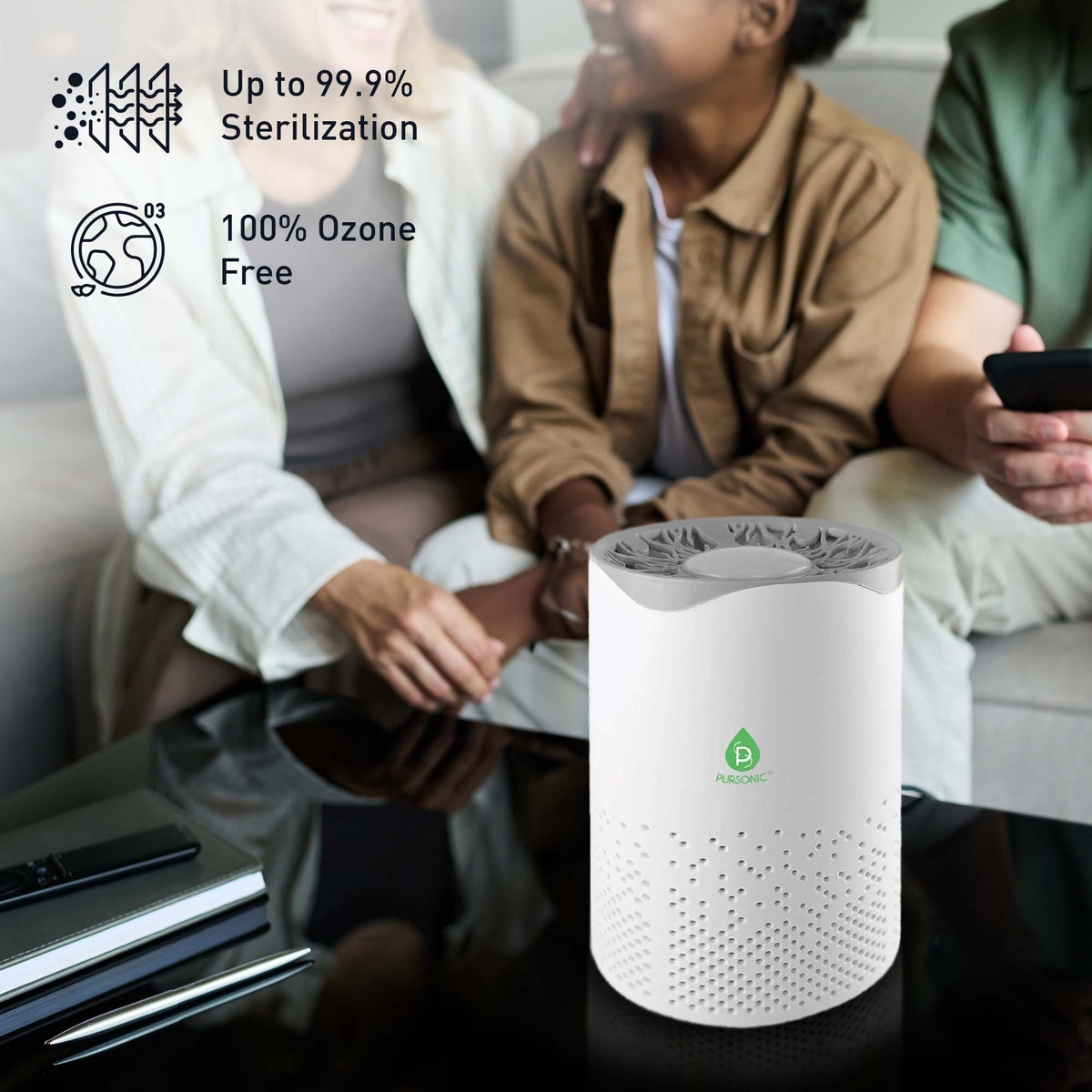 Pursonic Air Purifier with 6-Pack Premium Essential Oils Collection - Lunora Bloom lunorabloom#