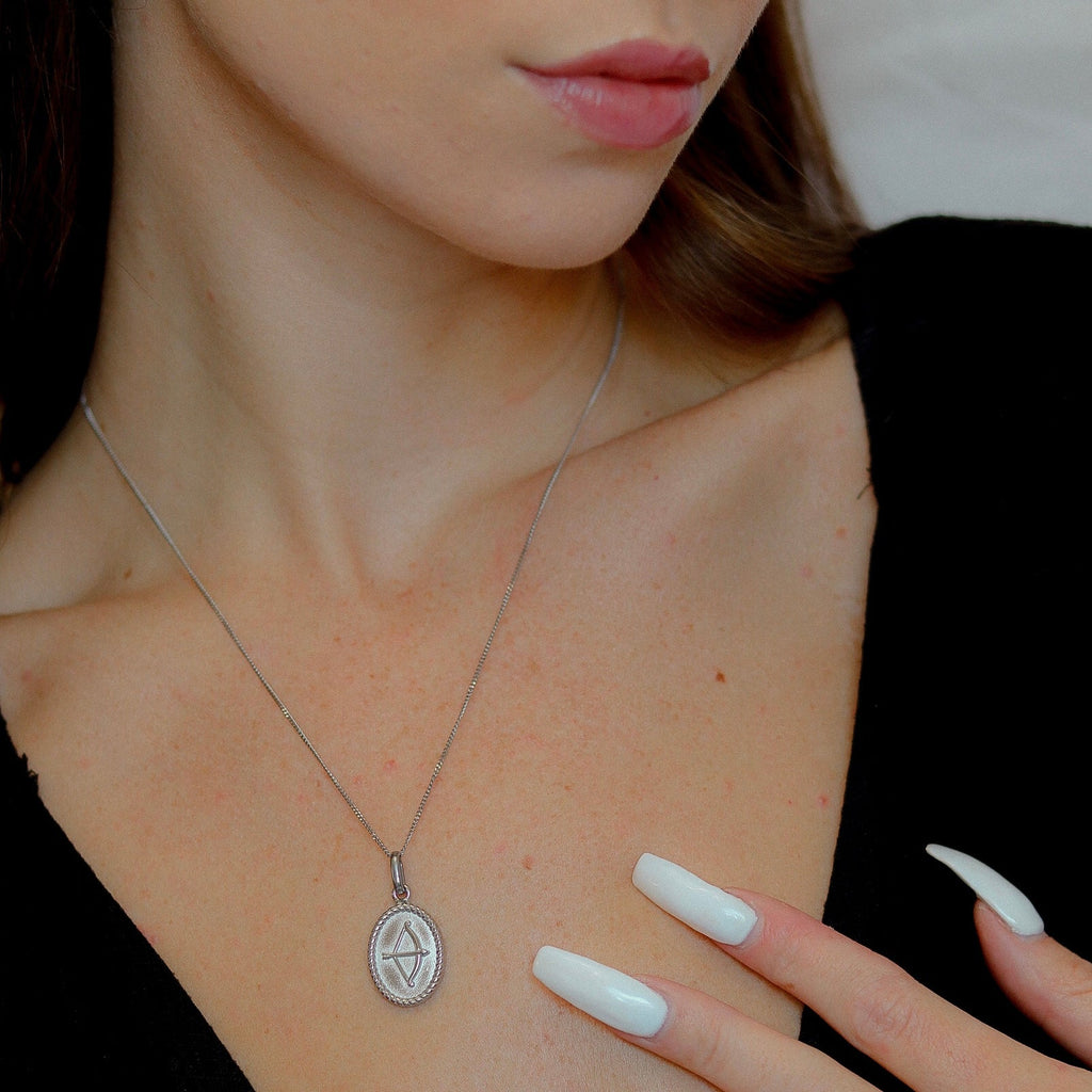 Zodiac Necklace – Silver | Personalized Star Sign Jewelry